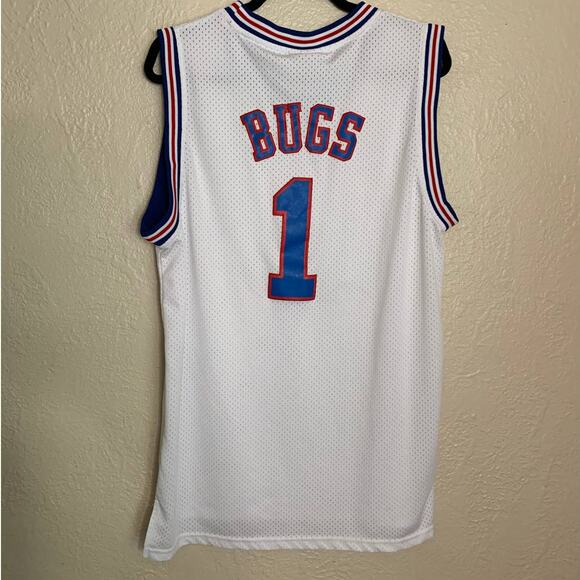 Looney Tunes Tunes Squad Bugs Jersey White L - Picture 4 of 7